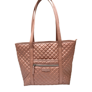 Vera Bradley small Vera Tote in Rose Quartz pretty pink‎ great shape quilted